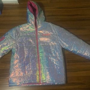 Pink dolphin Puffer Jacket , Worn twice , come get it